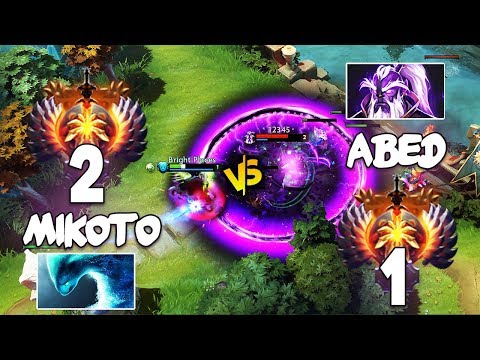 10k MMR RANK 2 Mikoto Morphling vs 11k MMR RANK 1 Abed Void Spirit - EPIC Mid Battle Dota 2