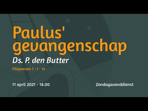 Zondagavonddienst Filippensen 1 - Ds P. den Butter