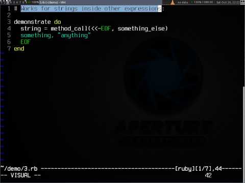 Splitjoin Vim Ruby Heredocs