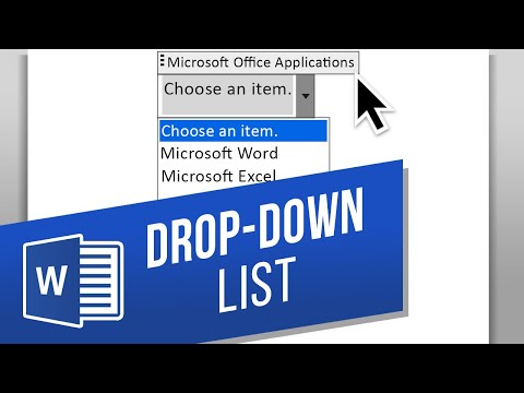 How to Add a Drop-Down List in Word | Create a Drop-Down Box | Insert a Drop-Down Menu (UPDATED)