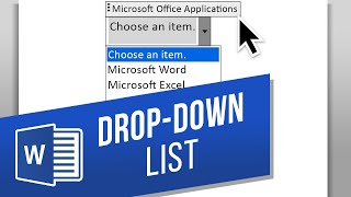 How to Add a Drop-Down List in Word | Create a Drop-Down Box | Insert a Drop-Down Menu (UPDATED)