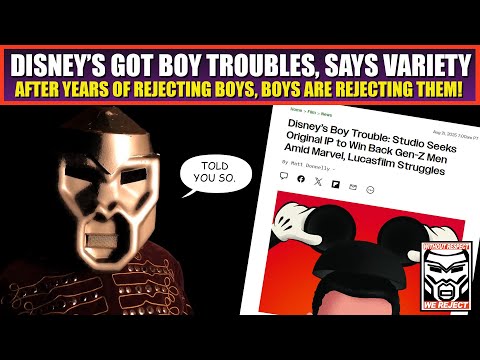Disney Ain't Got MALE | Boys Have Turned Away From Disney Brand, Variety Says! Oh, Say It Ain't SO!