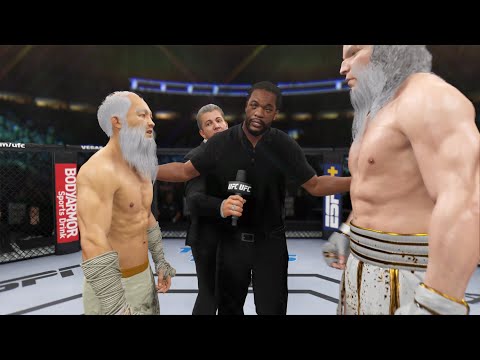 UFC 4 - Old Bruce Lee vs. Zeus The God - Epic Fight 👊🐉
