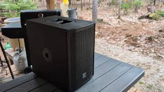 Video thumbnail for Al's Yorkville YXL10SP active subwoofer review + Elite EF12P review part 2 by Al Poulin