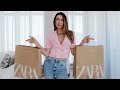 ZARA HAUL AND TRY ON 8 OUTFIT IDEAS EMMA MILLER