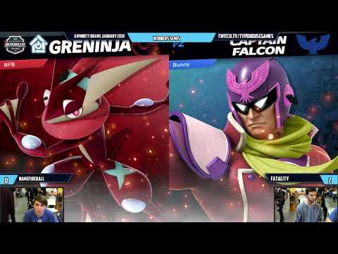 Gwinnett Brawl January 2020 - NameFireball(Greninja) VS Fatality(Falcon)- Winners Semis