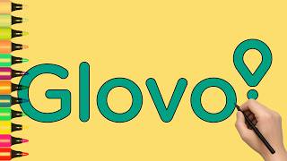 How to Draw Glovo Logo   | Easy Step by Step Drawing
