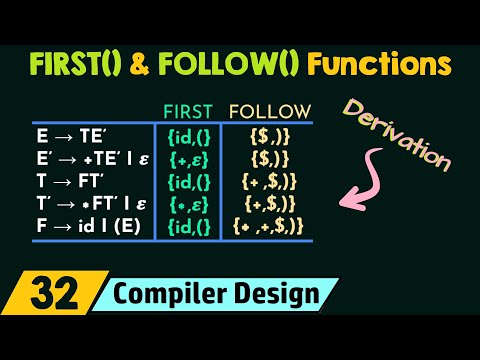 FIRST() and FOLLOW() Functions