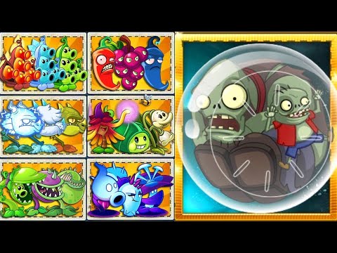 Random 20 Team Plants vs Hamster Ball Zombies Level 10 - Who Will Win? - Pvz2 Gameplay