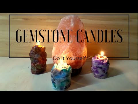 DIY Large Gemstone Candles | Crystal Candle Tutorial | by Fluffy Hedgehog