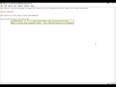 Python Swap Two Numbersshort Method