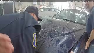 cops save baby from underneath car - Yonkers, NY