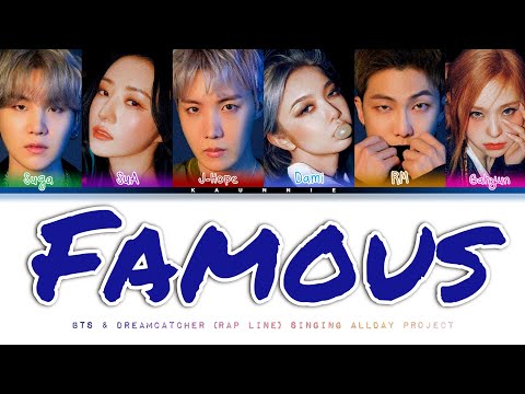 [AI COVER] BTS & Dreamcatcher 'FAMOUS' - AllDay Project (올데이프로젝트) Color Coded Han|Eng|PT-BR