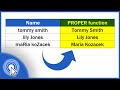 How To Capitalize First Letters In Excel PROPER Function