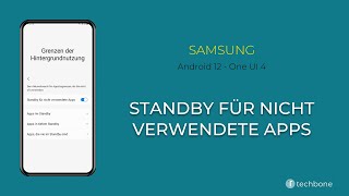 Standby für nicht verwendete Apps - Samsung [Android 12 - One UI 4]