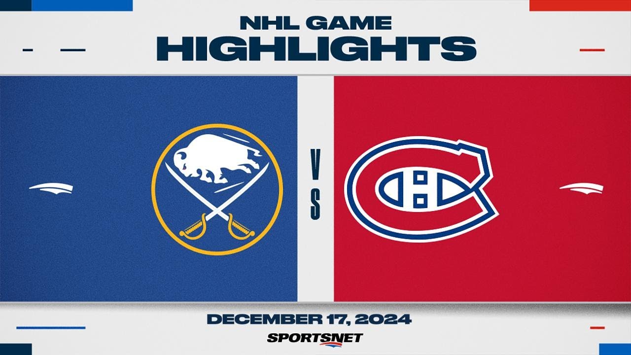 NHL Highlights | Sabres vs. Canadiens - December 17, 2024