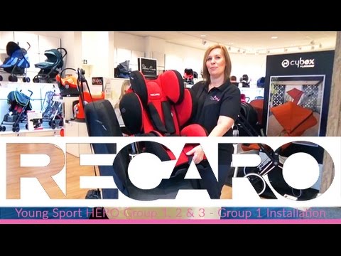 Recaro Young Sport HERO Group 1 2 & 3 Installation For Group 1 Store Demo - Direct2Mum