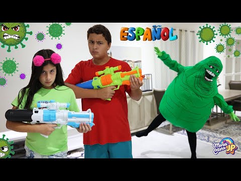 Maria Clara y JP aprenden la importancia de mantener la casa limpia y lavarse las manos