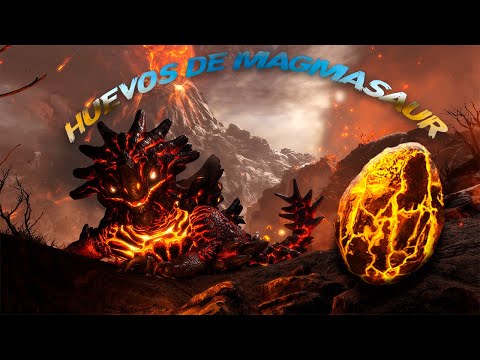 COMO ROBAR HUEVOS DE MAGMASAUR FACIL ¡¡¡  ( ARK GENESIS )   Manera fácil min 10:30.👍👍👍👍