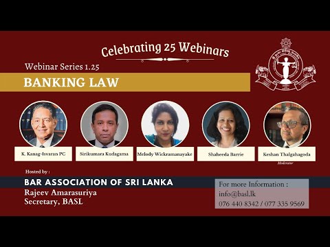 BASL Webinar 1.25: Banking Law