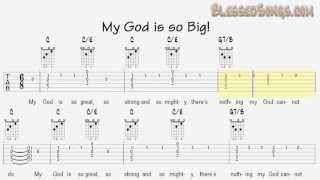 Learn Sunday School Songs on Guitar - My God is so