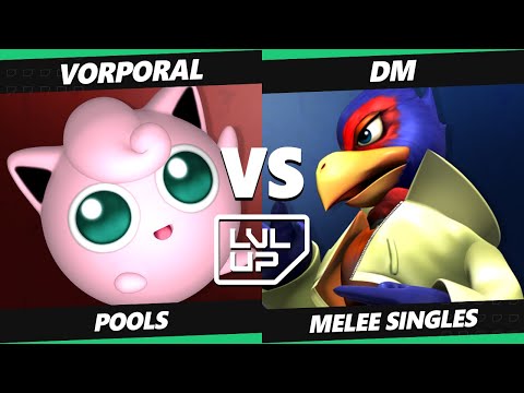LVL UP EXPO 2023 - Vorporal (Jigglypuff) Vs. DM (Falco) SSBM Melee Tournament