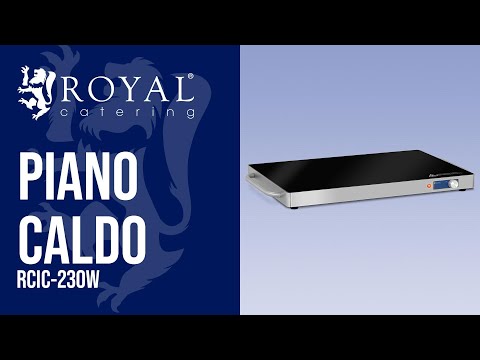 Video - Piano caldo - 240 W - Acciaio inox - 62 x 35 cm