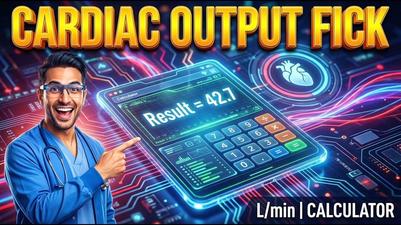 Cardiac Output Fick Interactive Calculator