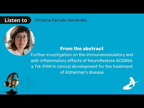 NeuroRestore ACD856 - presented at the international conference AD/PD 2025, in Vienna on April 1-5.
