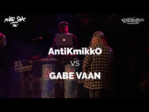 RAP SM 2018 1  kierros   ANTIKMIKKO vs GABE VAAN