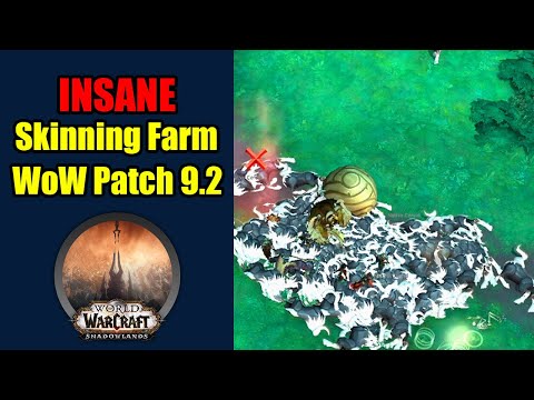 INSANE new Skinning Farm in Zereth Mortis | Get TONS of Leather + Gold | Patch 9.2 WoW Shadowlands