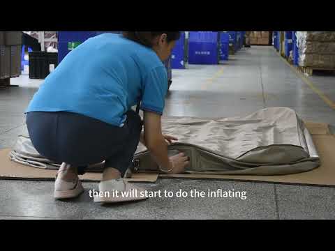 how does the built in air pump work on the air mattress?