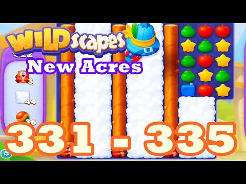 Wildscapes: New Acres Level 331 - 335 HD Gameplay | 3 match puzzle | android | 332 | 333 | 334 | IOS