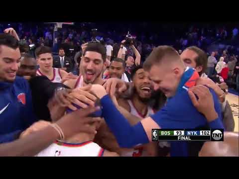 Michael Beasley gets mobbed by teammates following win vs  Celtics