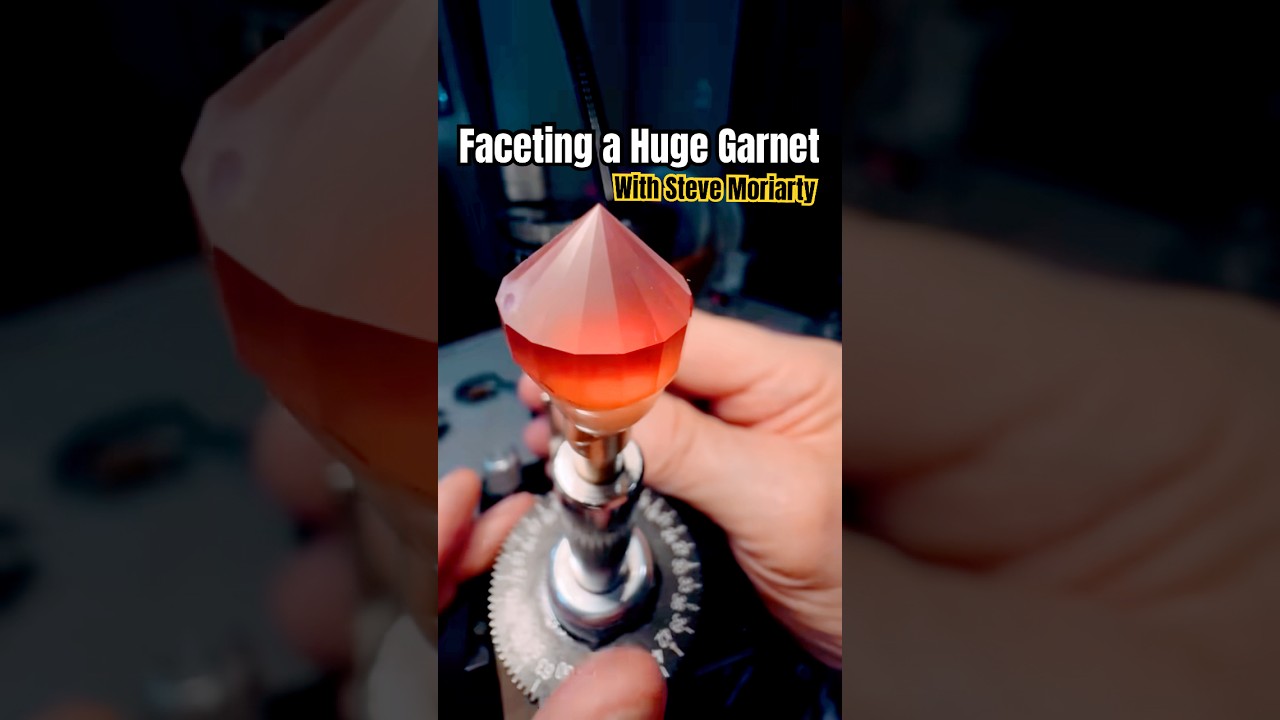 This 45 carat rough revealed an unforgettable gem that we cut from it! #gemstone #lapidary #art