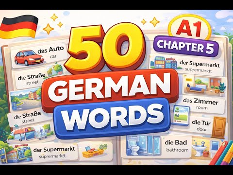 50 German Words for Daily Life (A1) | Home & Routine Vocabulary – Part 5