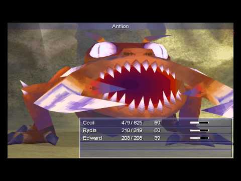 Final Fantasy IV Remake Antlion Cave BOSS FIGHT ANTLION Part 8 Walkthrough