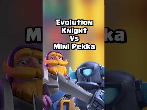 Evolved Knight Vs Mini Pekka Who Wins? #clashroyale #shorts