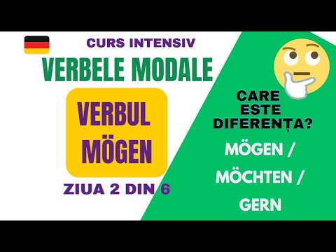 🇩🇪CURS Verbele Modale! Verbul #MÖGEN! Diferența dintre #mögen / #möchten si #gern  ZIUA 2