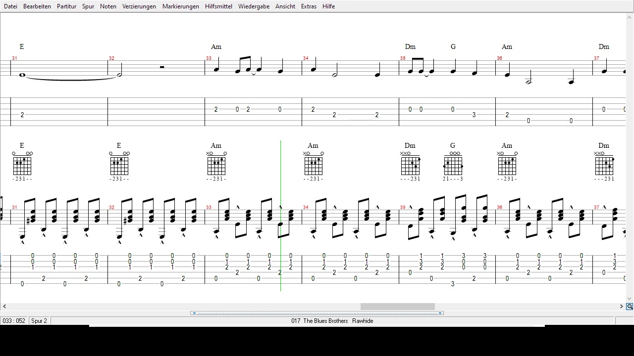 Blues Brothers  -  Rawhide    -Tabs