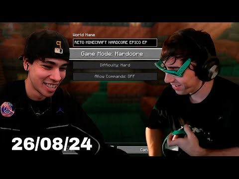 ❌ PASANDO MINECRAFT HARDCORE CON CARRE ❌ ♥ JUEGO CON UN CORAZON ♥