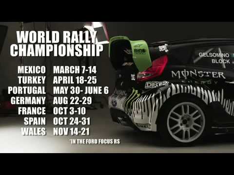 Ken Block's Ford Fiesta and the Monster World Rally Team 2010 Schedule