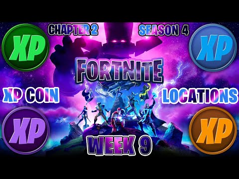 ALL XP COIN LOCATIONS - WEEK 9 | Fortnite - Chapter 2 Season 4