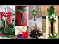 150 Palm Leaves Sunday Church Easter Home Altar Flower Bouquet Wooden Cross Door Decoration Ideas
