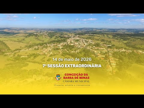 7ª Sessão Extraordinária da Câmara Municipal de Conceição da Barra de Minas - 4 de maio de 2026