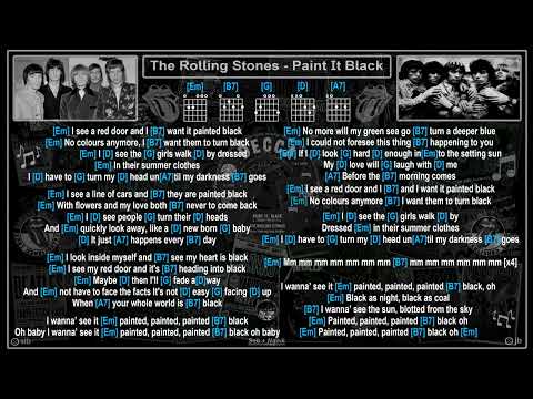 The Rolling Stones - Paint It Black [V] [Jam Track] [Guitar Chords & Lyrics]