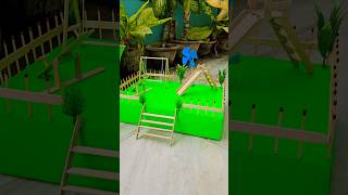 DIY Park Model ♥️ Popsicle Sticks Park Model #craft #diy #shorts