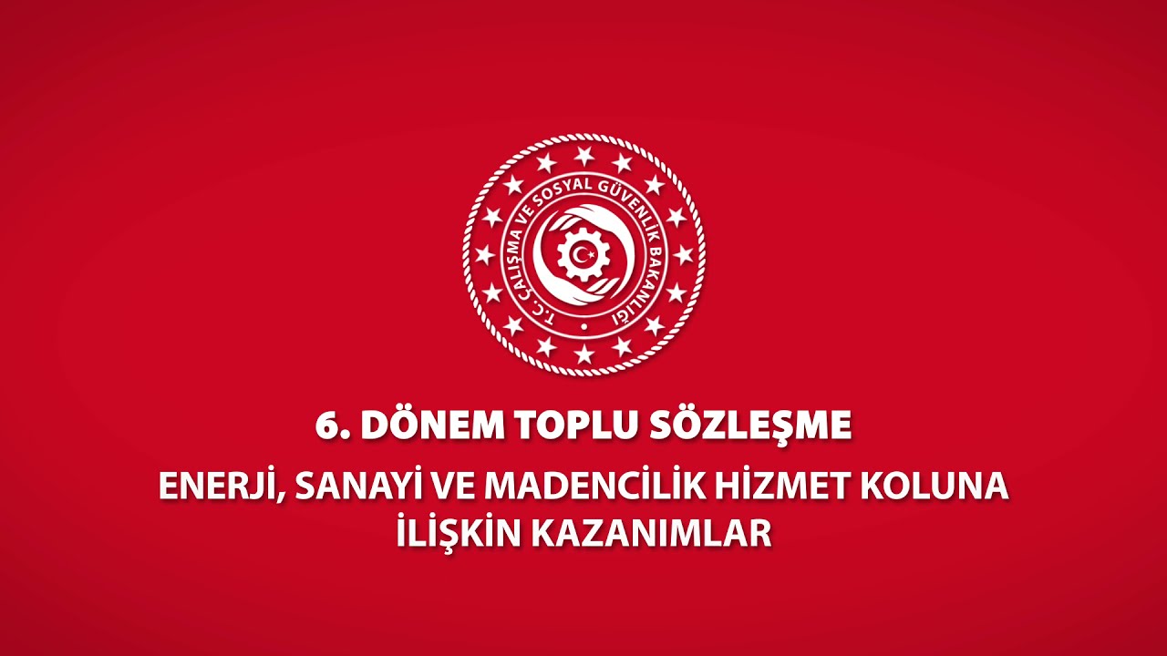 6. Dönem Toplu Sözleşme Enerji Sanayi ve Madencilik Hizmet Koluna İlişkin Kazanımlar