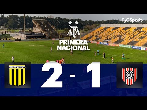 Almirante Brown 2-1 Chacarita | Primera Nacional