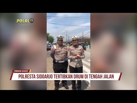 POLRESTA SIDOARJO TERTIBKAN TONG DI TENGAH JALAN